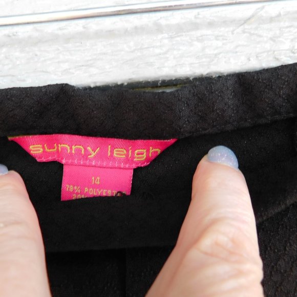 Sunny Leigh Black Panel Trumpet Midi Skirt - 14 - (NWT) - Picture 4 of 4